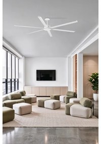 Ventilator LED dimabil de tavan FARO 34206-130 ROTTERDAM XXL LED/32W/230V alb d. 250 cm + telecomandă