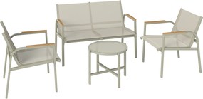 Outsunny Set Canapea de Exterior cu 2 Fotolii, Verde | Aosom Romania