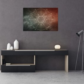 Tablou - Dodecagrama cosmică (90x60 cm)