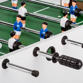 Masă de Fotbal Glasgow - 121x101x79 cm, alb