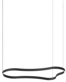 Lustra LED suspendata Waves-2 sp negru