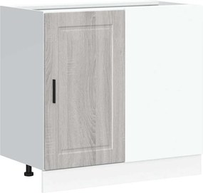 vidaXL Dulap de bază de bucătărie „Porto” Lemn prelucrat Sonoma gri