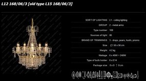 Lustra 6 brate cristal Bohemia L12 168/06/3