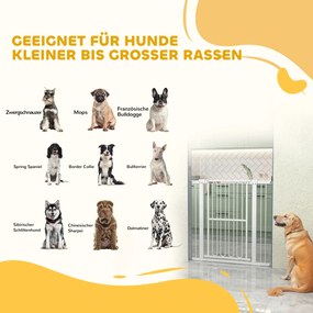 PawHut Grilaj de protecție pentru ușă pentru câini, 76-104 cm grilaj fără găurire, grilaj pentru scări | Aosom Romania