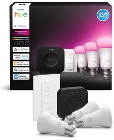 Set de bază Philips Hue WACA 3xE27/8,1W 1000-20000K + dispozitiv de conectare