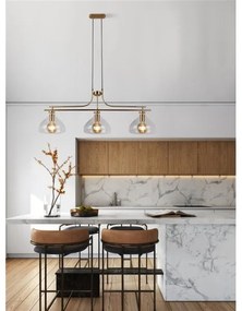 Lustră pe cablu Searchlight 31031-3PB MARGARITA 3xE27/60W/230V alamă