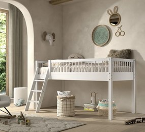Set FORREST BEECH format dintr-un Pat copii de dormit (90 x 200 cm) și un set textil asortat.