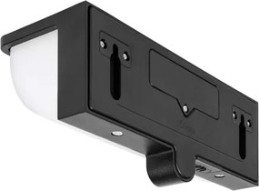 Lampă solară de perete cu LED și senzor LED/3W/3,7V IP54 1500 mAh neagră