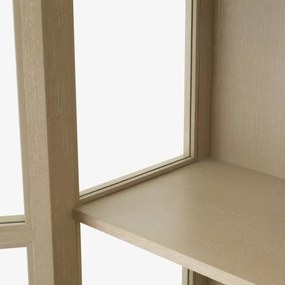 Vitrina design LUX, Furnir Stejar albit, San Bernardino