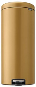 Coș de gunoi auriu cu pedală din oțel 30 l NewIcon – Brabantia