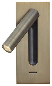 Lampă de perete modernă bronz închis incl. LED - Plaza