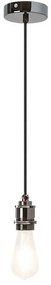 Lustra, Pendul design Industrial Style, finisaj negru, diametru 10cm, Fixy 1411 RX