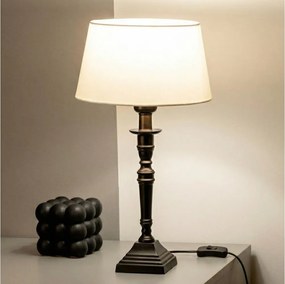 Brilagi - Lampă de masă CERIA 1xE27/60W/230V, Ø 25 cm, negru/alb