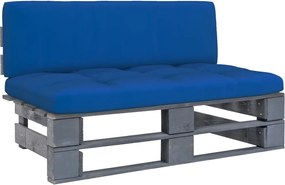 vidaXL Canapea grădină din paleți de mijloc gri lemn pin impregnat