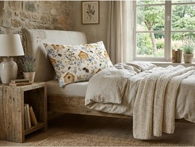 Fata de perna din bumbac WOODEN HOUSES POLY 50x70 cm, colorat