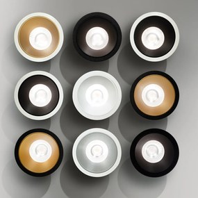 Spot LED incastrabil negru/ auriu GAME FI1 ROUND 11W 4000K