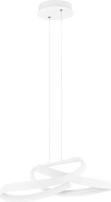 Lustra suspendata LED CCT OLIA aluminiu alb