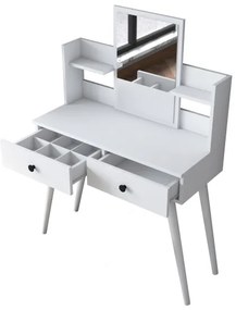 Măsuță de toaletă 111,8x97,8 cm alb