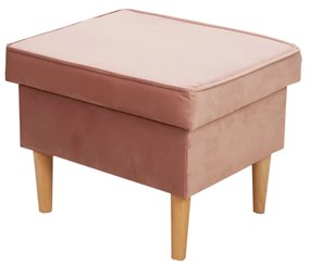 ShopJK FOTOLIU CU SUPORT PENTRU PICIOARE - VELUR - ROZ
