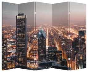 Paravan - metropolă luminată (210x170 cm)