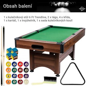 GamesPlanet Masă de biliard 6 ft Trendline cu echipament