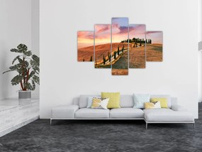 Tablou - Casa pe deal Toscana, Italia (150x105 cm)