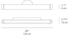 Artemide AR 1917020A - LED Aplică perete TALO 120 1xLED/51W/230V