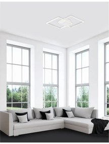 Lustra LED aplicata design modern geometric BILBAO 25W alba NVL-8160162