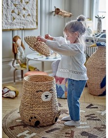 Covor în culoare naturală rotund din iută ø 130 cm Dinne – Bloomingville Mini