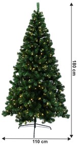 Brad cu lumini, verde, 180 cm, LED450, CHRISTMAS TIP 5