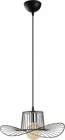 Lustra TEL 6736, metal, negru, 38x24-110 cm