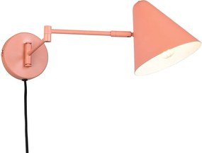 Aplică de perete portocalie cu structură flexibilă cu alimentare la priză ø 15 cm Cosima – Trio