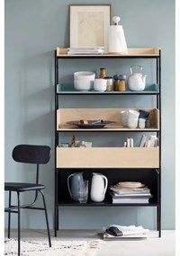 Suport prosoape de hârtie din lemn de stejar cu detaliu din porțelan alb Kähler Design Hammershoi