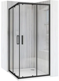 Cabina de dus Rea City 80x80 cm Black