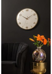 Karlsson 6017WH ceas de perete design alb, diametru  40 cm