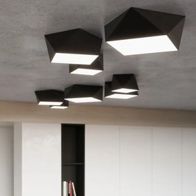 Plafonieră HEXA 2xE27/60W/230V neagră