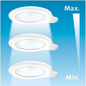 Extol - Lampă de birou LED reglabilă cu lupă LED/10W/230V, albă