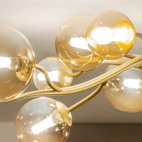 Lustră LED aplicată Brilagi MISTEL 15xG9/3W/230V auriu