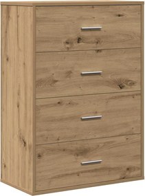 vidaXL Bufet cu sertar Stejar Artizanal 60 x 31 x 84 cm Lemn compozit