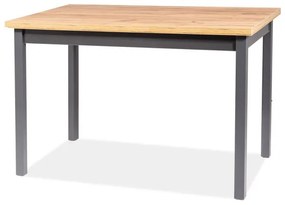 Masă de sufragerie 100 cm Alfred (craft auriu + gri) (pentru 4 persoane). 1049843