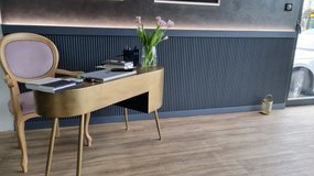 Profil dreapta panou riflaj decorativ 3D din polimer rigid, model Moon - 3.6x1.2x290 cm