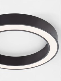 Lustra LED aplicata design modern OPAL 50W negru
