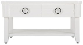 Măsuță de cafea albă din lemn masiv de brad 60x90 cm Shine – Mauro Ferretti