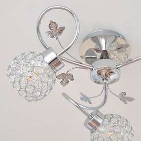 Lustră aplicată SOPHIA 3xE27/15W/230V crom lucios/transparent