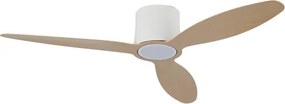 ZEVENTI - Ventilator de tavan VENTORA LED/24W/230V Wi-Fi Tuya alb/stejar + telecomandă