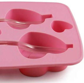 Formă de gheață din silicon Toro cu pai Inimă