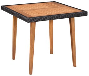 Set mobilier de gradina din ratan maro, TRIVALIS
