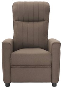 342261 vidaXL Fotoliu rabatabil, gri taupe, material textil