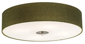 Plafonieră rustică verde 50 cm - Drum Jute