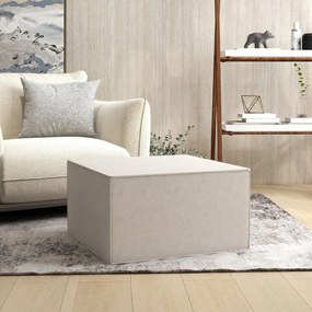 HOMCOM Taburet pentru Picioare 2 în 1 cu Hușă Detașabilă, Suport pentru Picioare, 75x75x41 cm, Bej | Aosom Romania
